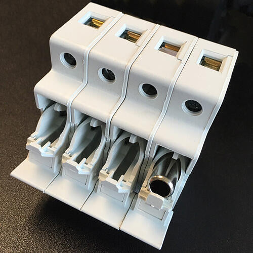 FUSE BLOCK, 3 PHASE PLUS NEUTRAL, FERRAZ SHAWMUT USCC3N